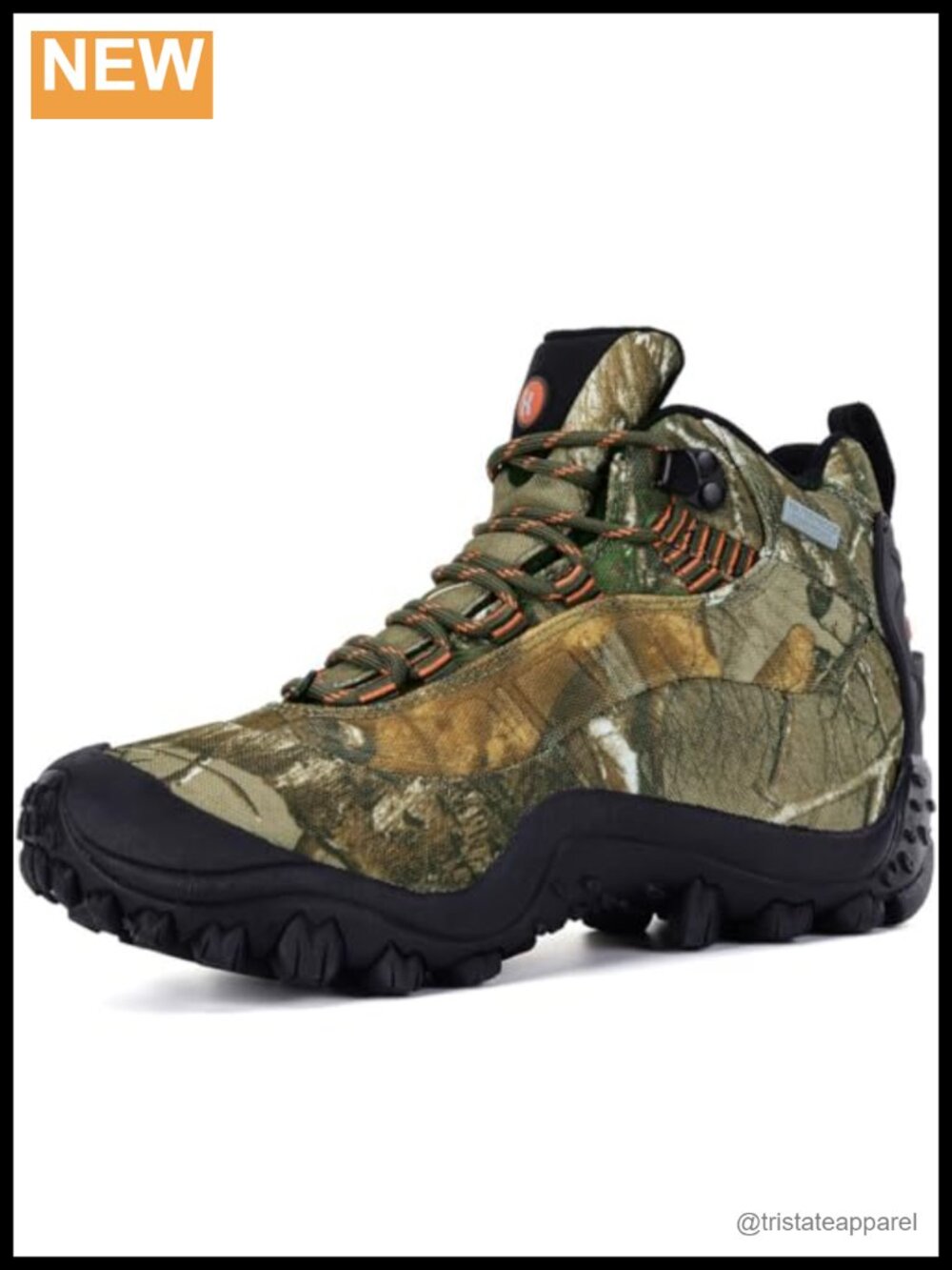 Men's Mid Waterproof Insulated Hiking Boots Rubber Toe Ankle Support